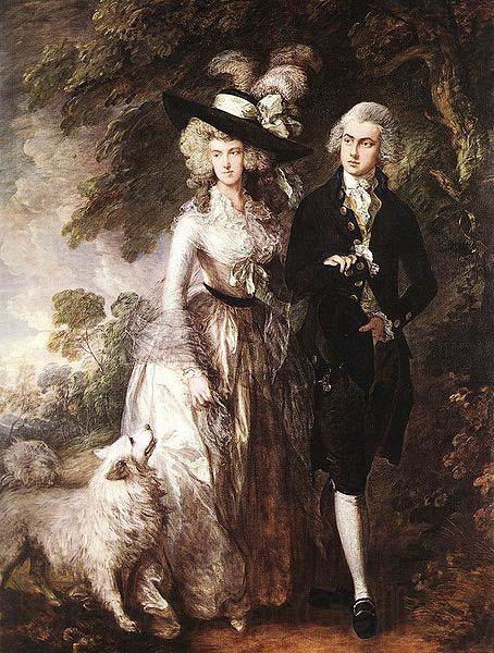 Thomas Gainsborough Mr and Mrs William Hallett Norge oil painting art